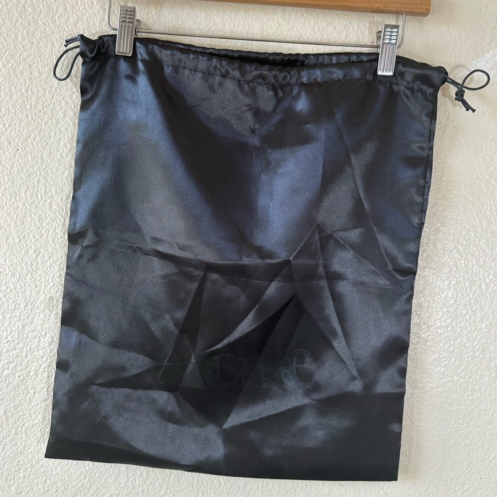 ACME black satin Dustbag